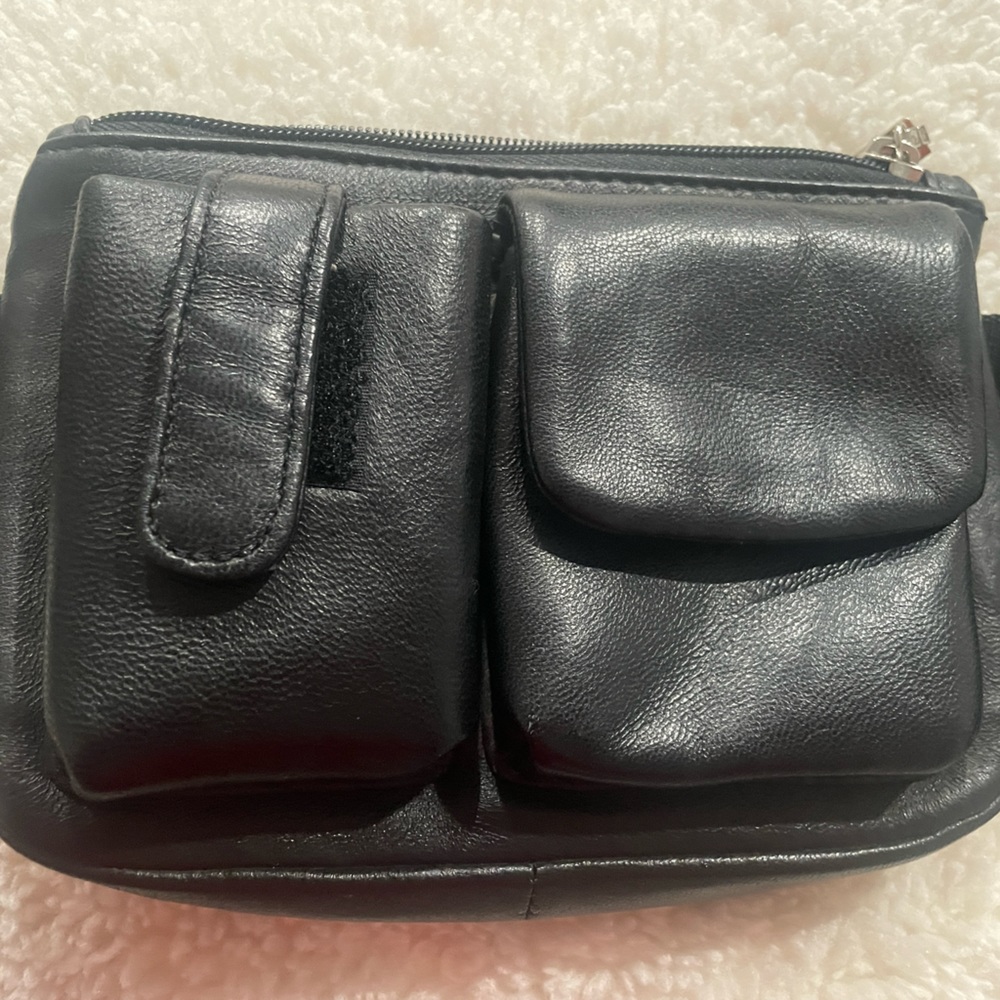 Black Wilson leather belt bag